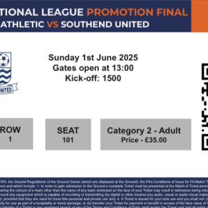 Vanarama National League Promotion Final - Oldham Athletic vs Southend United